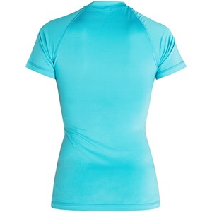 Rip Curl Womens Sunny Rays Relaxed Short Sleeve Rash Vest Light Blue WLY6MW